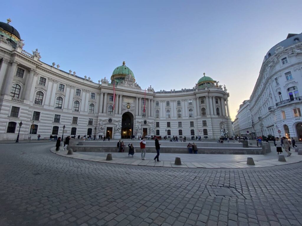 The hofburg and underneath the roman settlement