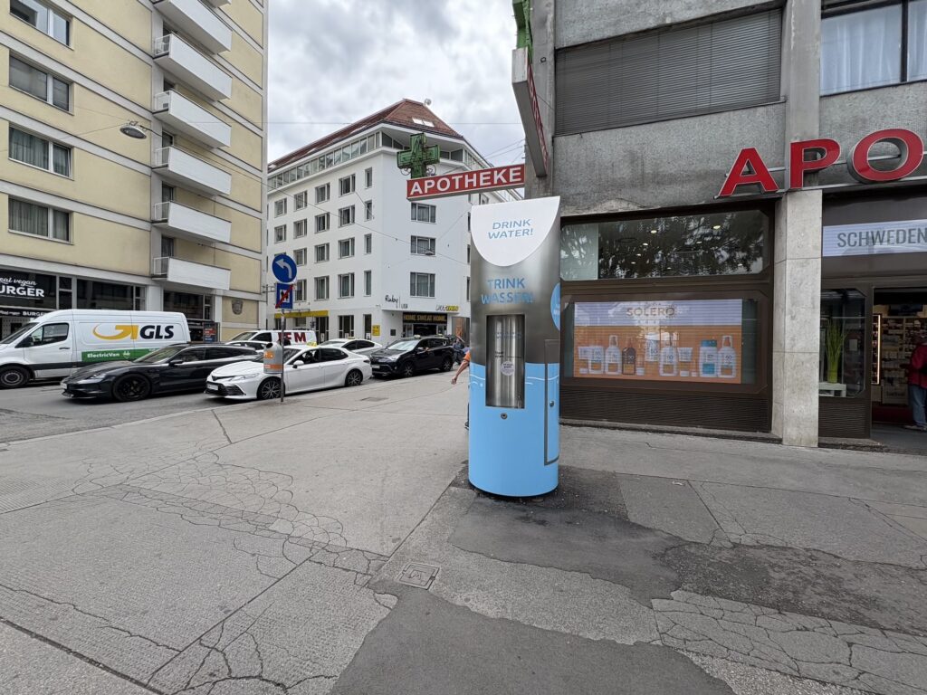 Free drinking water on several places in Vienna